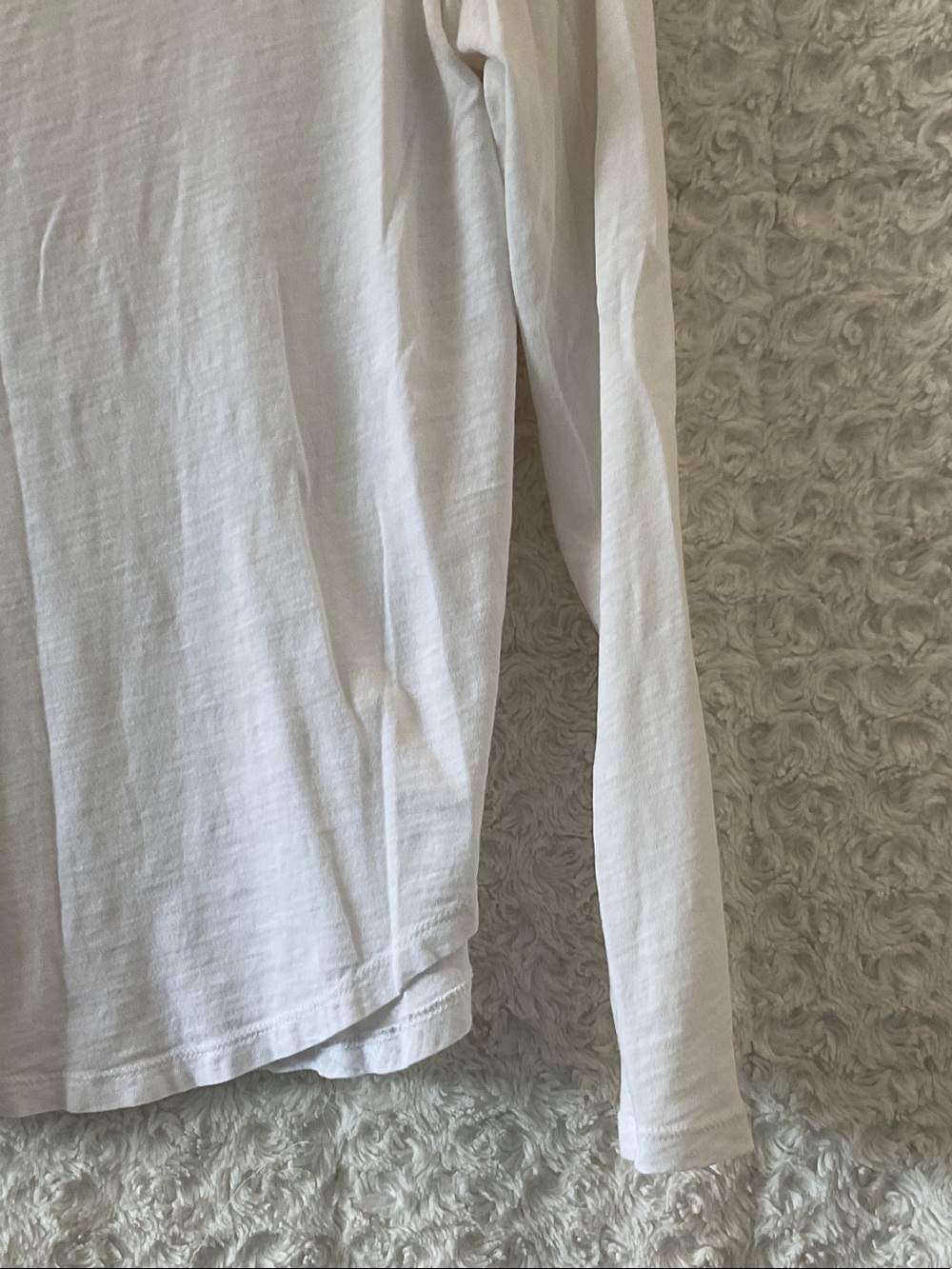 LOFT White Long Sleeve Scoop Neck Vintage Soft Tee - Picture 5 of 10